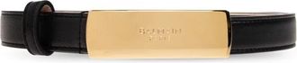 Balmain Leren Riem - Dames - Riemen - Zwart - 75 CM - Leer - Accessoires