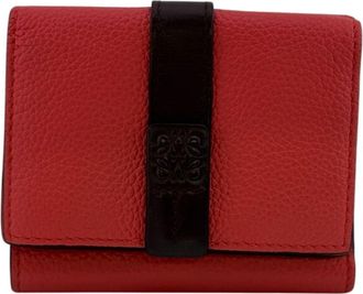 Loewe Brown Pink Leather Wallet (Tri-Fold) (Pre-Owned)