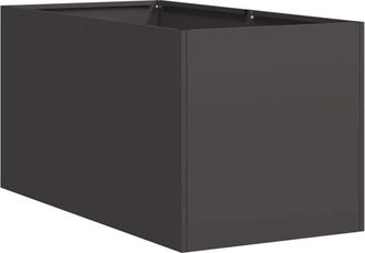 vidaXL Planter Black 40x80x40 cm Cold-rolled Steel vidaXL