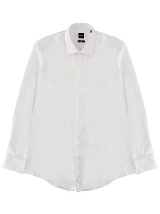 HUGO BOSS Slim Fit Cotton Shirt - White