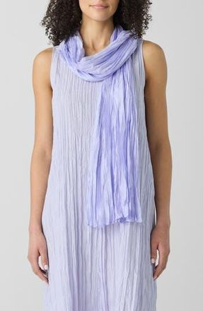 Eileen Fisher Whisper Crushed Silk Scarf in Blflw at Nordstrom Rack