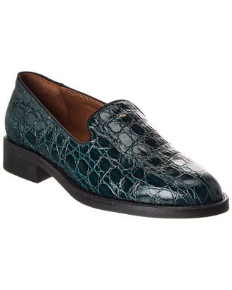 Giuseppe Zanotti Lidia Croc-Embossed Leather Loafer