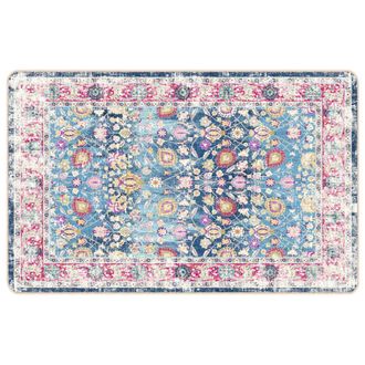 Berkfield Home Rug Washable Multicolour 190x300 cm Anti Slip | Size: 100 cm diameter