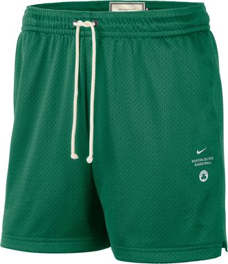 Nike Mens Boston Celtics Standard Issue Dri-FIT 5 Basketball Mesh Shorts in Green | IQ2441-312
