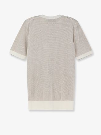 HUGO BOSS Mens Sweater Necasio Silk-Cotton Beige