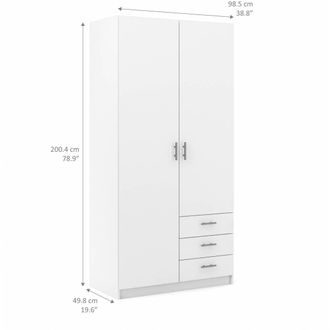 OEM Kit Armario Sprint 2a+3c 98x50x200 Blanco