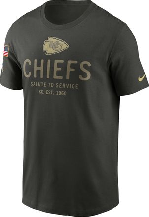 Nike Kansas City Chiefs Salute to Service Sideline Primary Edge Nike Mens Dri-FIT NFL T-Shirt in Green | 02ET3JGA2G-Q27