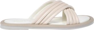 Baldinini Leather Mule - Dames - Sandalen - Wit - 37 EU - Leer - Schoenen