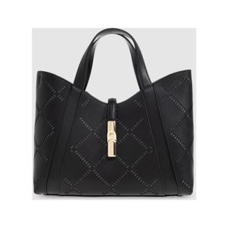 Furla Tote Bags, female, Black, Size: ONE SIZE Goccia S Tote