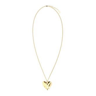 Amina Muaddi Accessoires, Dames, Geel, ONE Size, Heartbreaker Ketting