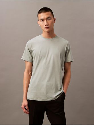 Calvin Klein Mens Liquid Touch Crewneck T-Shirt - Green - XS