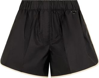 Prada Shorts Re-Nylon - Dames - Bermuda - Zwart - S - Nylon - Korte Broeken