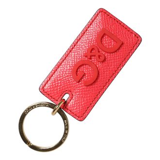 Dolce & Gabbana Keyrings, unisex, Red, Size: ONE SIZE Leather Key-Ring