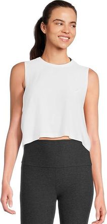 Beyond Yoga Featherweight Balance Cropped Tank Top Womens Workout Cloud White : 2XL, Elastane/Polyester