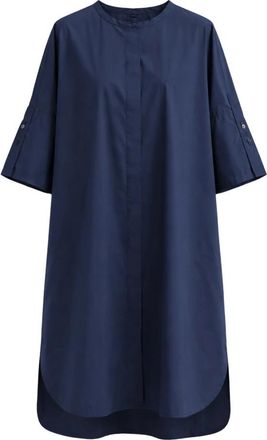 Pomandere 3314 Shirt Dress - Dames - Shirt Kleedjes - Blauw - S - Katoen - Kleedjes