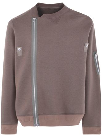 sacai Sweatshirt Zippered Sponge Sweat Blouson