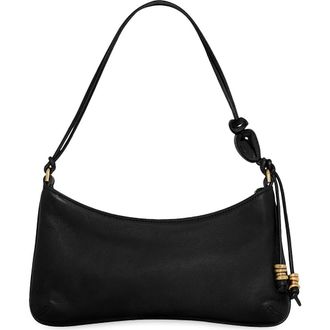 Rebecca Minkoff Reina Leather Shoulder Bag in Black at Nordstrom