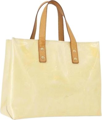 Louis Vuitton Pre-owned Tote Bags, female, Beige, Size: ONE SIZE Pre-owned Vintage Patent Leather Hand Bag