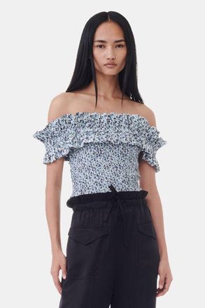 Mulvari Drop Shoulder Rib-knit Top & Capris Pants Set