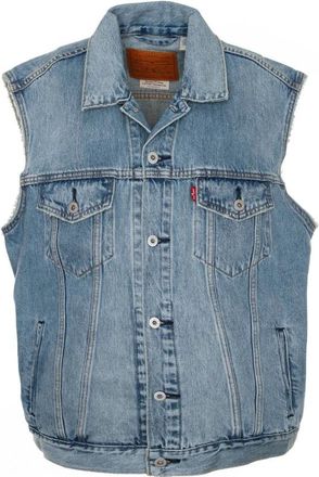Levi's Denim Vest - Heren - Bodywarmers - Blauw - S - Denim - Jassen