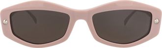 McQ by Alexander McQueen Sunglasses in Pink Silver Grey at Nordstrom Rack
