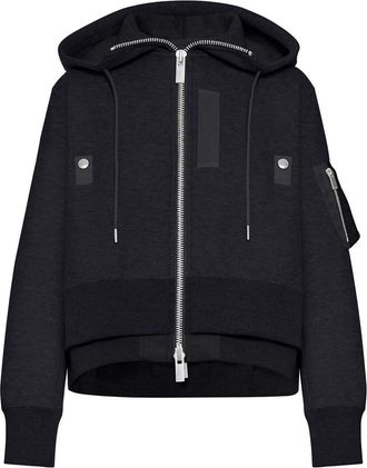 sacai Cotton Blend Padded Hoodie