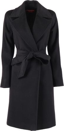 Max Mara Dravenna Coat - Coats - Mujer - Negro - 2XS