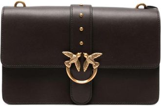Pinko Love One Classic Mini - Dames - Schoudertassen - Bruin - ONE Size - Tassen