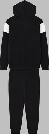 HUGO BOSS Hooded Cotton-Blend Joggers - Black
