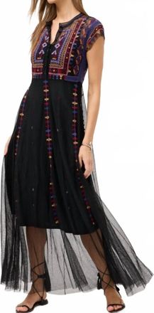 Johnny Was Apolonia Mesh Dress In Black