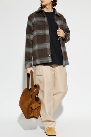 Sams&oslash;e & Sams&oslash;e Sacastor Shirt, Mens, Brown