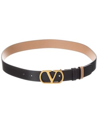 Valentino Vlogo Signature Reversible Leather Belt