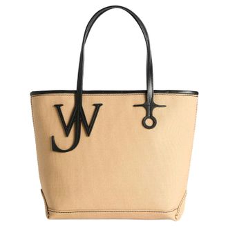 J.W.Anderson Structured Beige Cotton Canvas Tote
