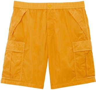 Burberry elasticated-waist cargo shorts - men - Polyamide - M - Yellow