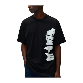 Arte T-Shirts, male, Black, Size: M Side Logo T-Shirt