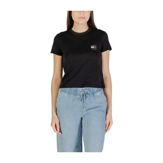 Tommy Jeans Mujer, Camisetas, Negro, Talla: S