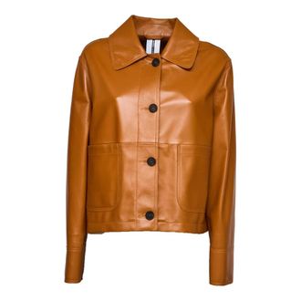 S.W.O.R.D 6.6.44 Leather Jackets, female, Brown, Size: M 6644 Leather Jacket