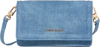 Carlo Colucci Portemonnee met band - Dames - Schoudertassen - Blauw - ONE Size - Tassen