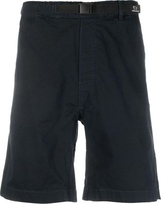 Woolrich waist-strap shorts - men - Elastane/Cotton/Cotton - L - Blue