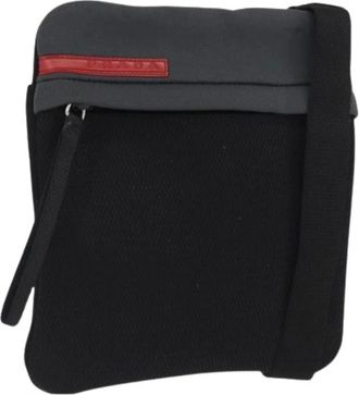 Prada Pre-owned Cross Body Bags, female, Black, Size: ONE SIZE Pre-owned Vintage Shoulder Bag