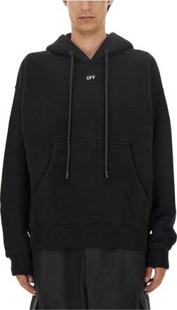 Off-white Off Stamp Skate Hoodie - Heren - Hoodies - Zwart - S - Hoodies & sweatvesten