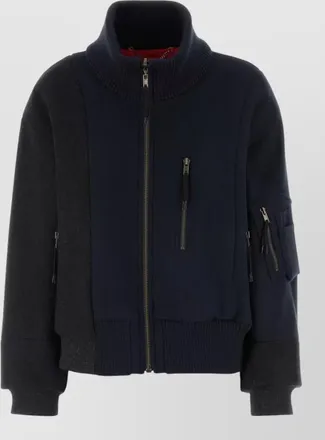 Maison Margiela virgin wool reversible quilted bomber jacket