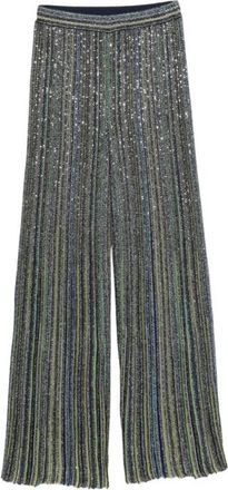 Missoni Wijde broek - Dames - Wijde Broeken - Groen - M - Broeken