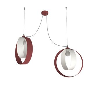 Lumicom Shell L&aacute;mpara De Techo 2 Luces Bicolor Matt