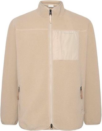Knowledge Cotton Apparel Everyday Adv. Nordic Light Zip FL Fleecejacke für Herren | beige