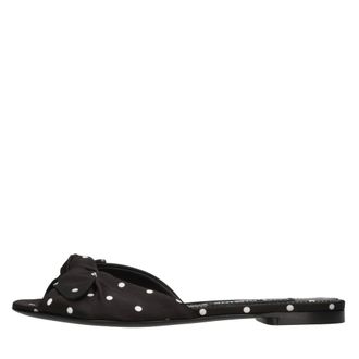 Dolce & Gabbana Dames, Schoenen, Zwart, Maat: 38 EU Satijn