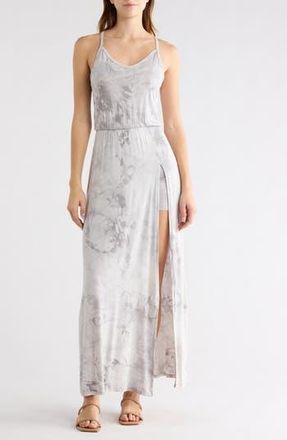Go Couture Sleeveless Maxi Dress in Heather Grey at Nordstrom Rack, Size X-Large