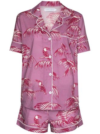 Desmond & Dempsey Bocas Pyjama - Violett