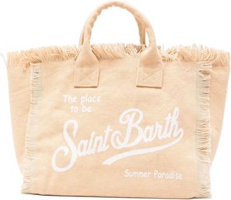 MC2 Saint Barth Tassen, Dames, Beige, ONE Size, Katoen, Colette Bag