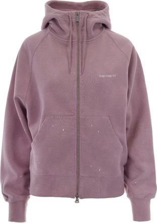 Carhartt Work in Progress Hoodies & sweatvesten, Dames, Roze, S, Katoen, Hooded Painter Jacket